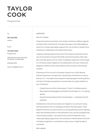 Modern cover letter template Berlin