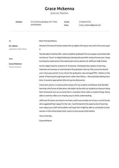 Creative cover letter template Vancouver